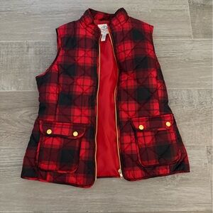 Plaid winter vest